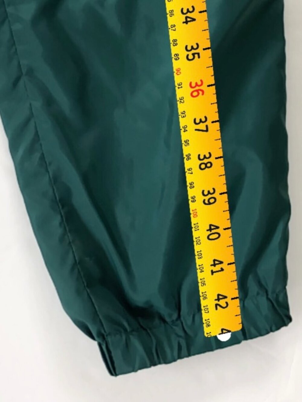 Vintage Adidas Original Green White Trefoil Nylon Track Suit Large 90s Logo - Picture 10 of 11